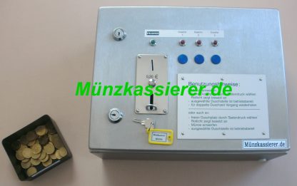 Münzautomat Münzkassierer 3 x DUSCHE 12V FRANKE 20Cent